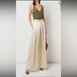 Nili Lotan Women's Olive Green Linen Knit Tank. Size XSmall